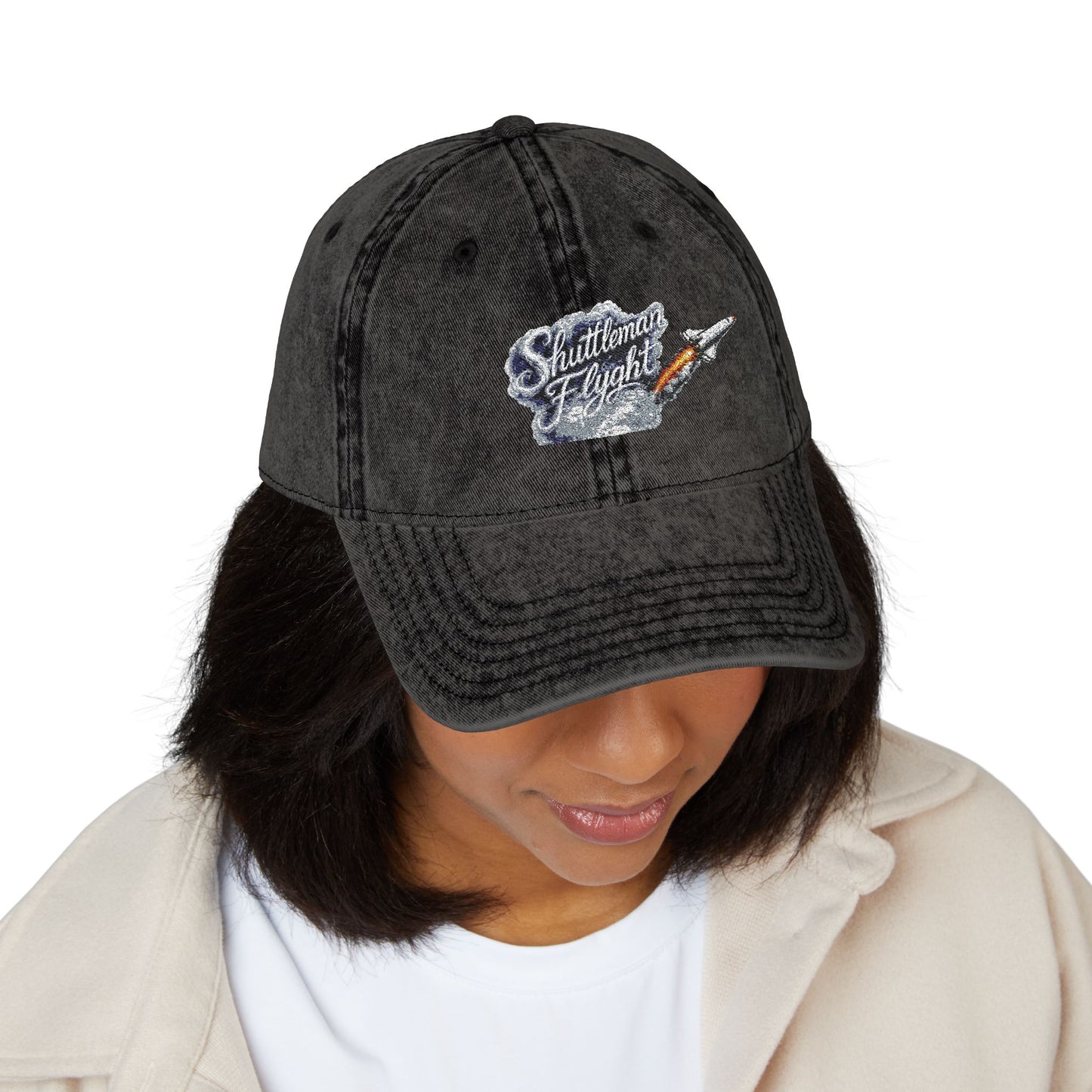 Vintage Embroidered Cap — 'Southern Nights'