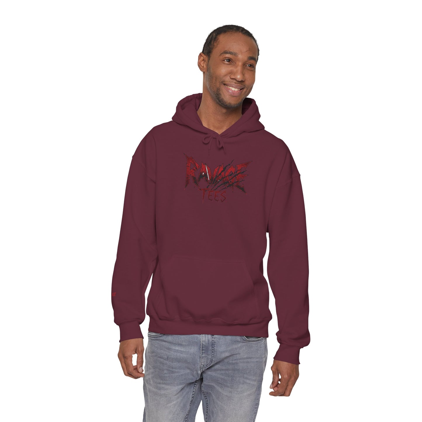Black Tiger & Rose Graphic Hoodie