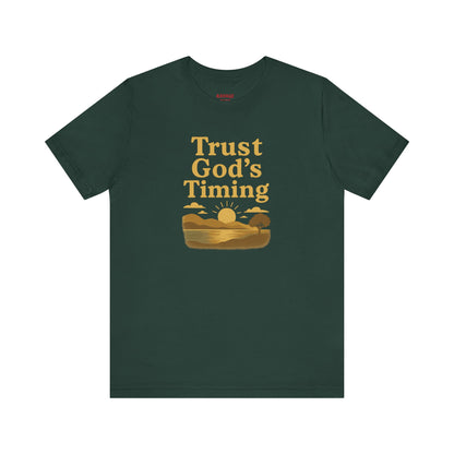 Unisex Inspirational Tee - Trust God's Timing, Relaxed Fit T-Shirt, Motivational Shirt for Everyday Wear, Plus Size Available, Gifts [...]