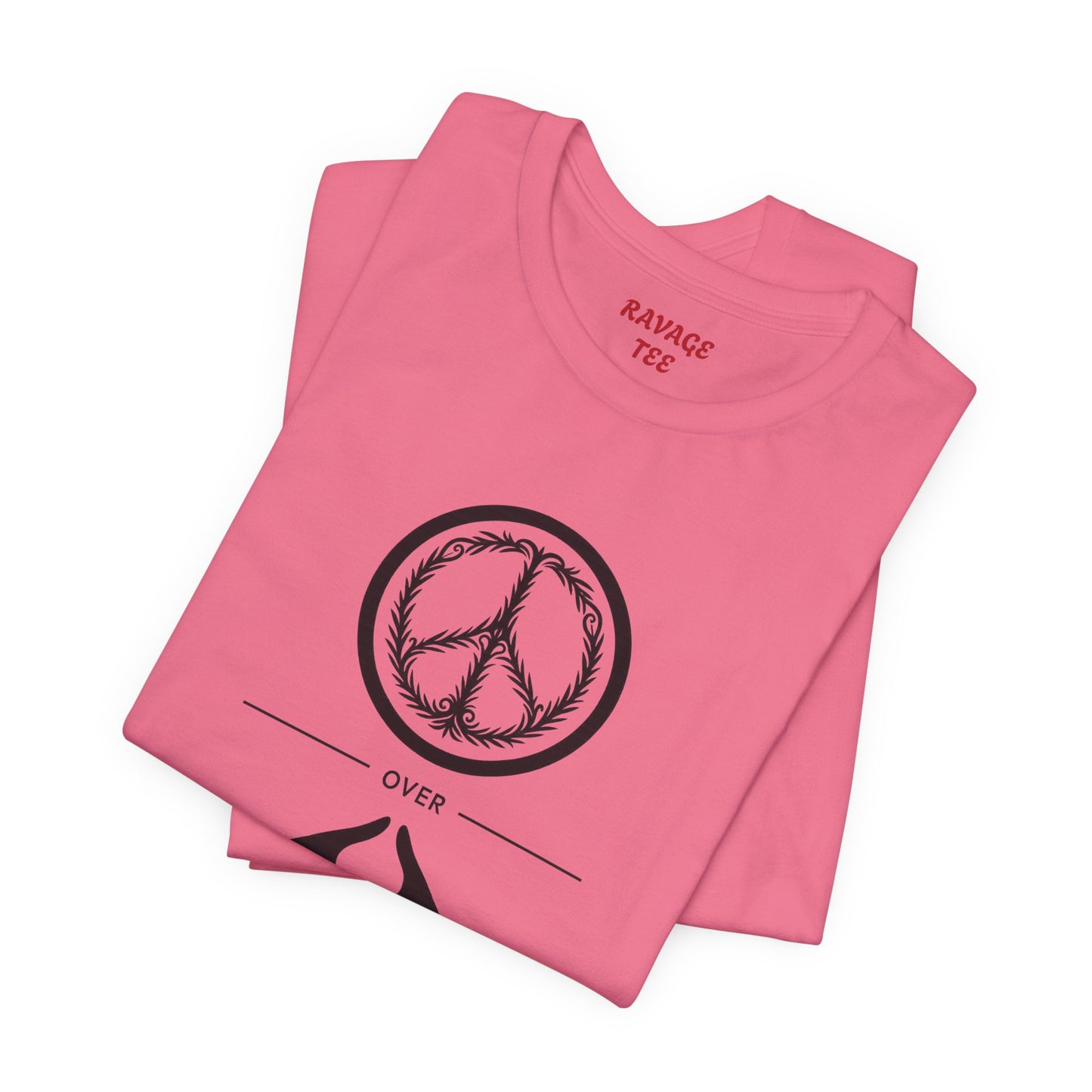 Peace Sign Unisex Jersey Tee, Casual Wear, Gift for Friends, Summer Fashion, Festival Outfit, Eco-Friendly Apparel