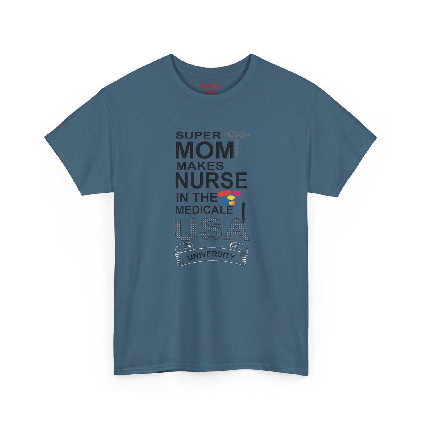 Super Mom Nurse Tee, Unisex Cotton T-Shirt for Nurses