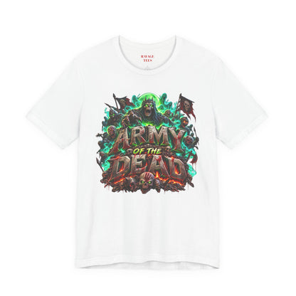 Army of the Dead Graphic T-Shirt – Neon Zombie Horror Tee