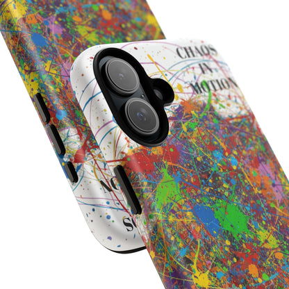 Vibrant Tough Phone Case with Abstract Design – Chaos in Motion Phone Case