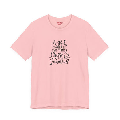 "Classy & Fabulous" Graphic Tee | Women's Fashion T-Shirt