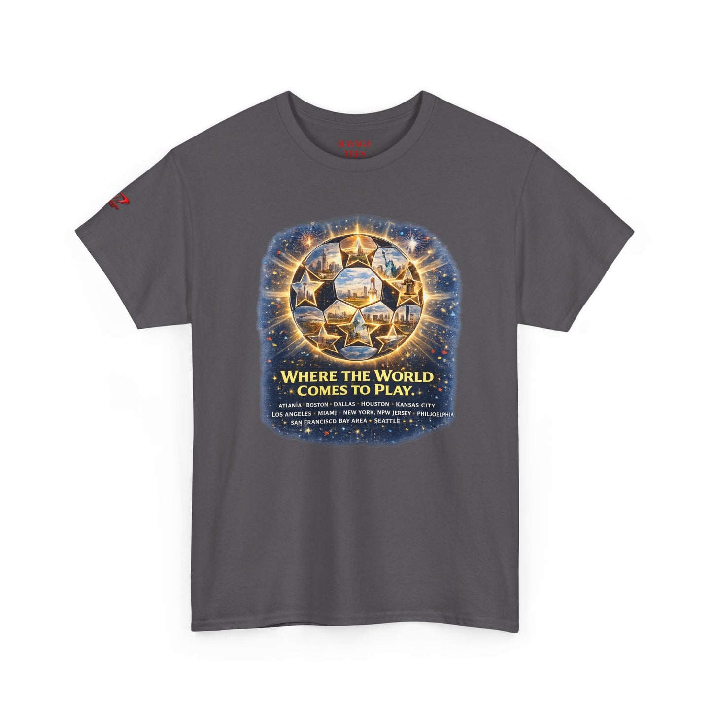 World Cup 2022 T-Shirt — "Where the World Comes to Play"
