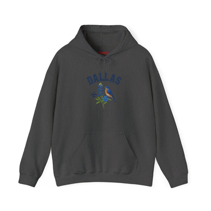 DALLAS Unisex Hoodie – Cozy Sweatshirt, Casual Travel Souvenir, Relaxed Streetwear Gift for Nature & City Lovers
