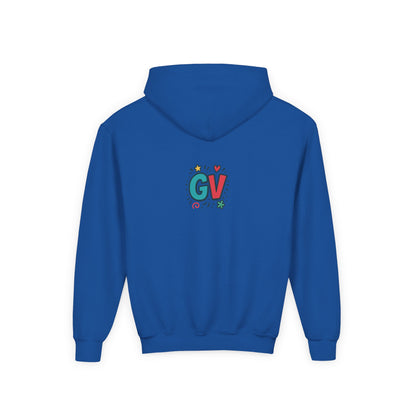 Kids Good Vibes Hoodie – Fun Graphic Sweatshirt with Positive Message, Cozy Casual Outfit, Birthday Gift for Children