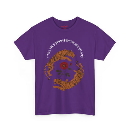 Black Tiger & Rose Graphic Tee