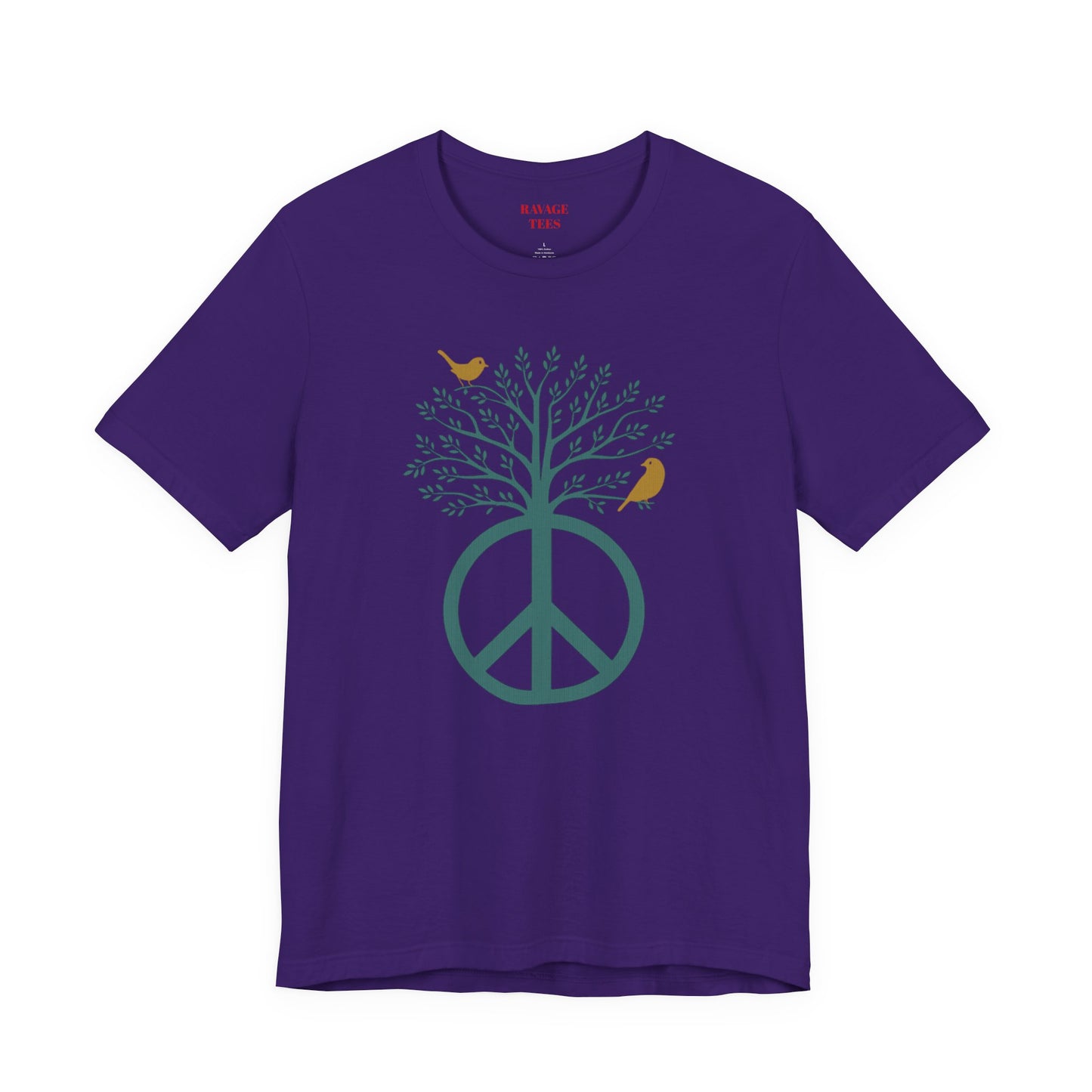 Peace Tree T-Shirt with Birds – Eco Nature Graphic Tee