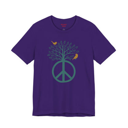 Peace Tree T-Shirt with Birds – Eco Nature Graphic Tee