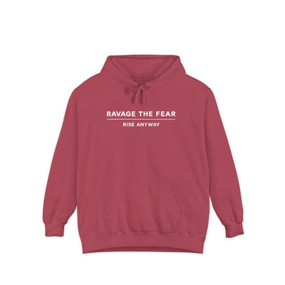 Ravage The Fear Hoodie — "Rise Anyway" Motivational Pullover