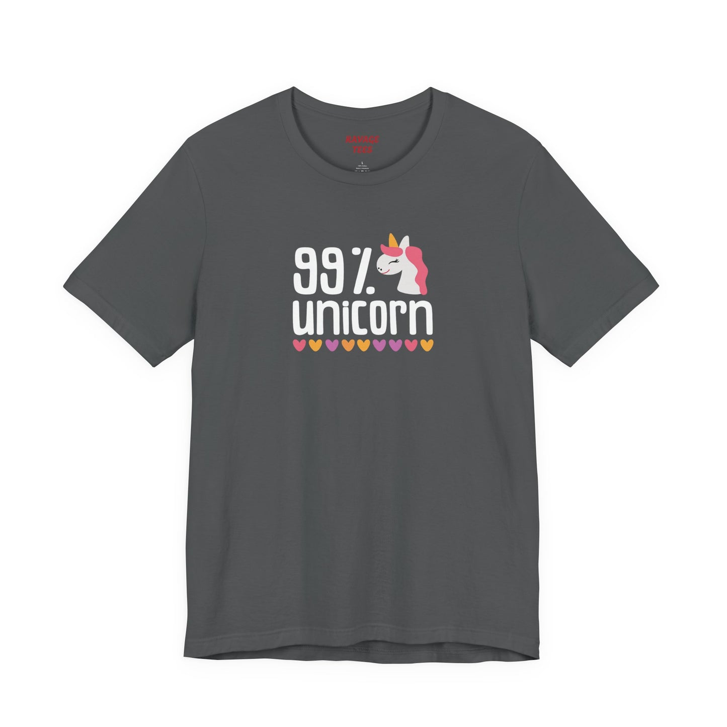 99% Unicorn Tee: Funny, Whimsical Graphic T-Shirt for All Ages