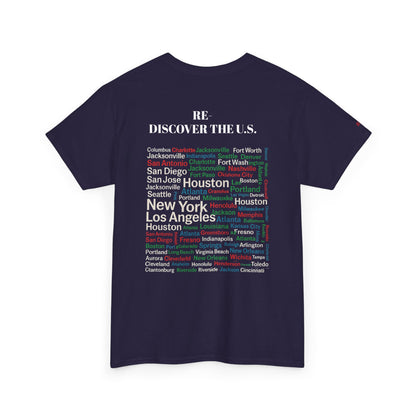 Re-Discover the U.S. Urban Cityscape Tee - Unisex Heavy Cotton Tee