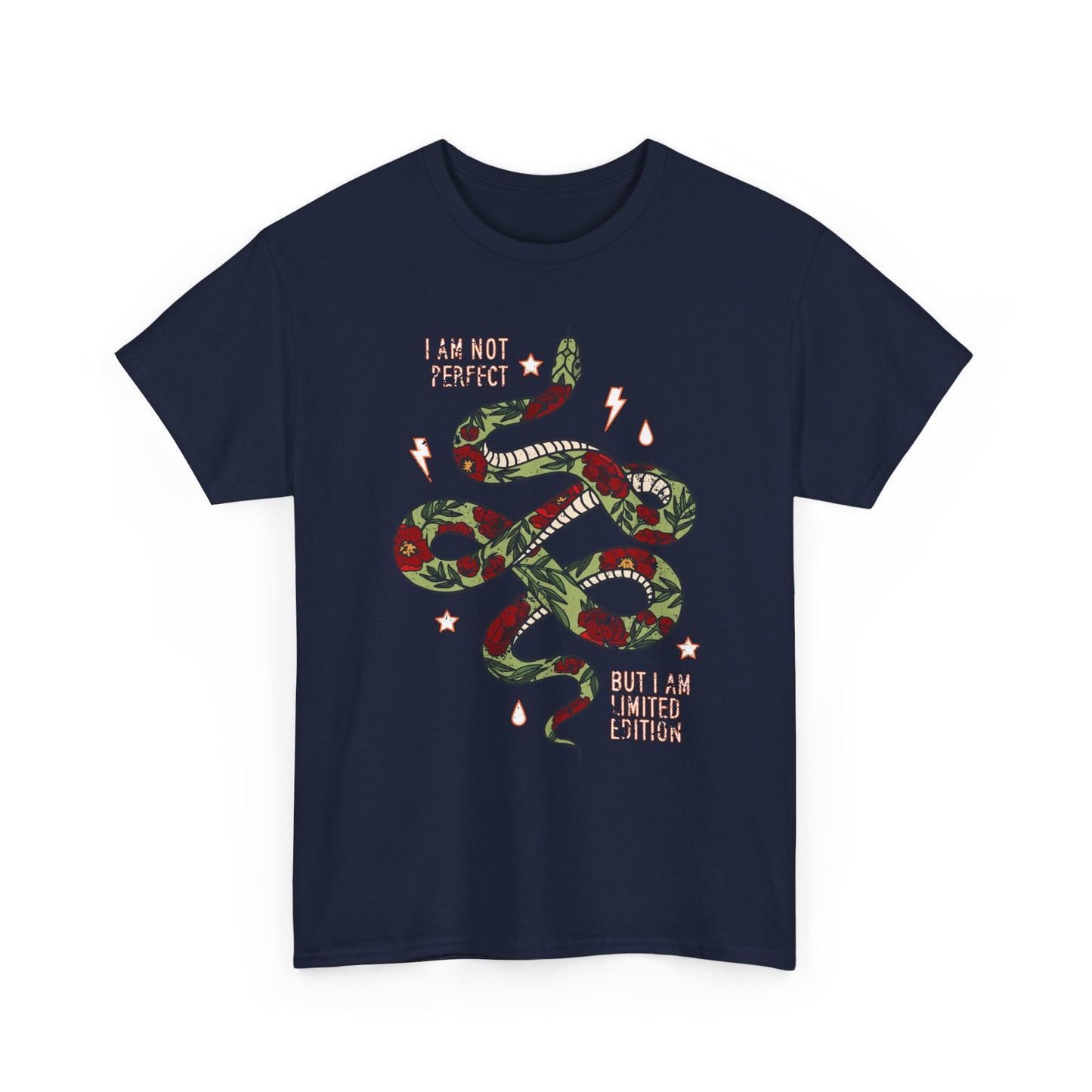 I Am Not Perfect Snake Design Shirt