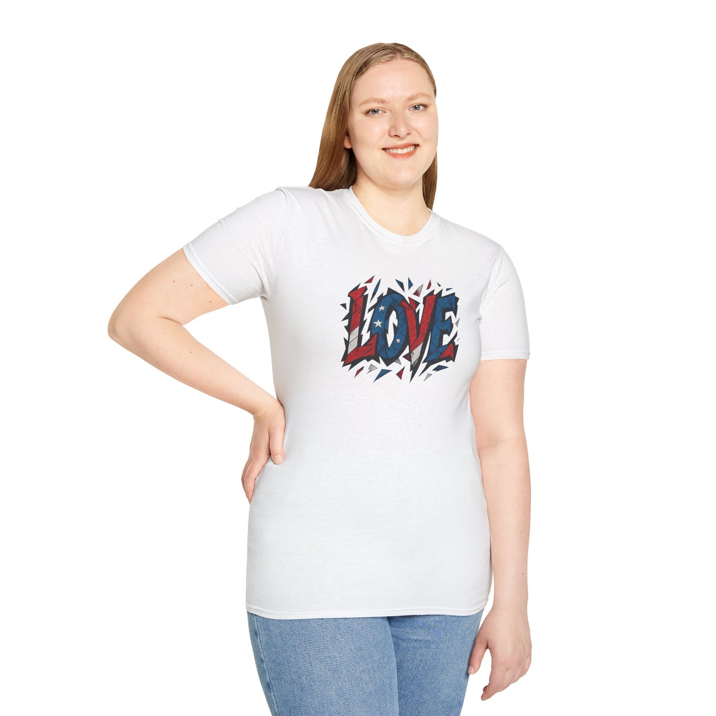 Soft Unisex Freedom & Love Graphic Tee | Gift & Daily Wear