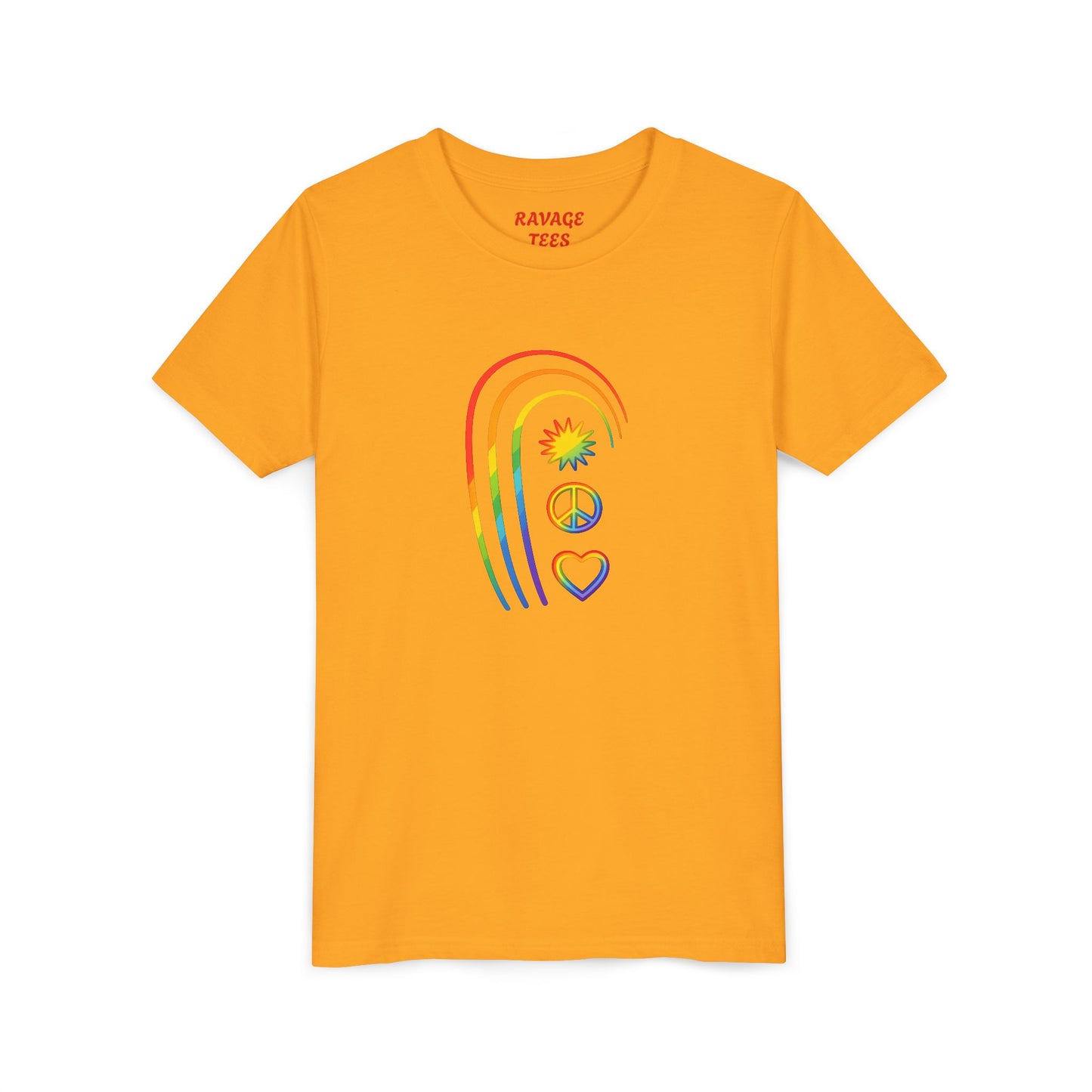 Youth Rainbow Peace & Love Tee