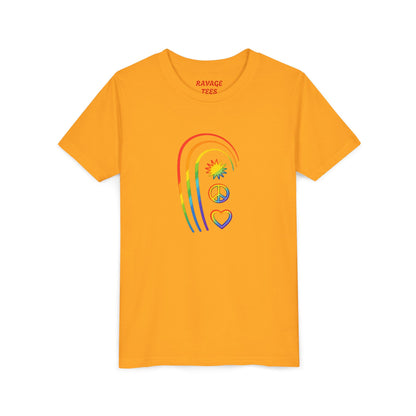 Youth Rainbow Peace & Love Tee