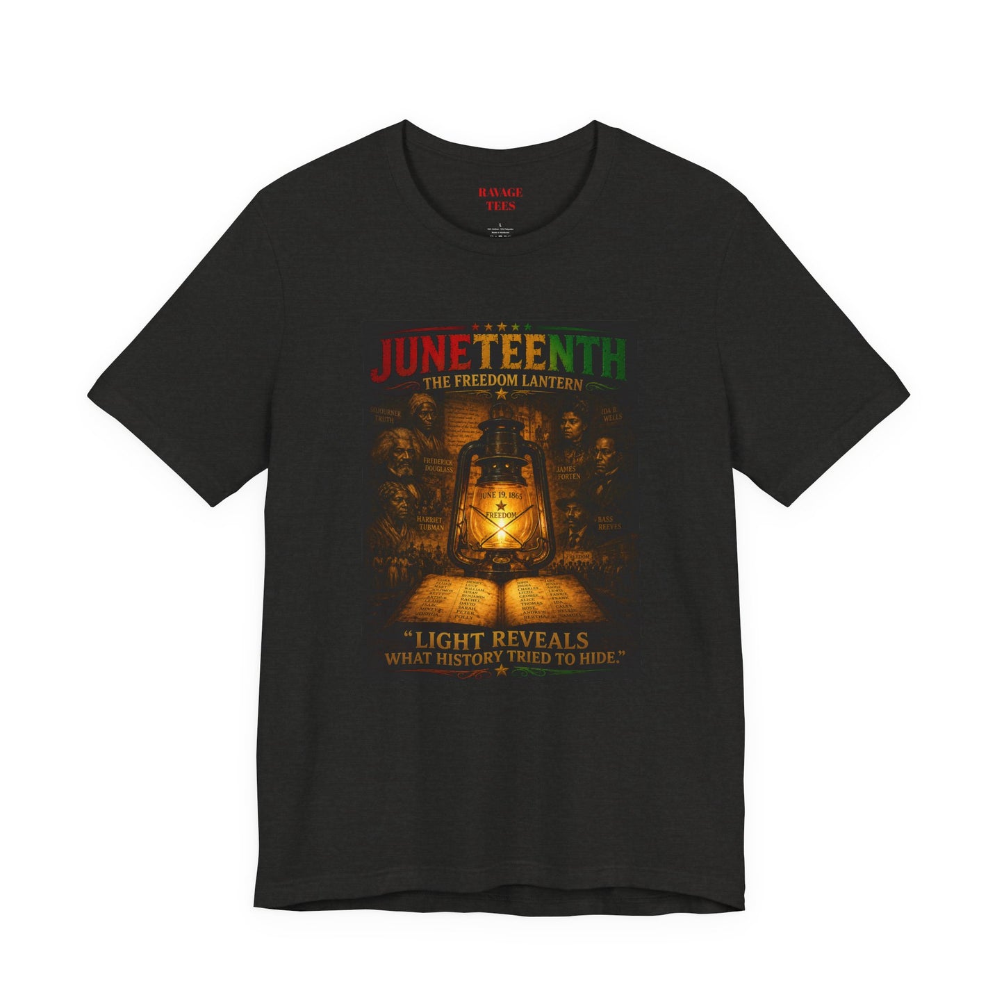 Juneteenth Lantern T-Shirt – "Light Reveals What History Tried to Hide"