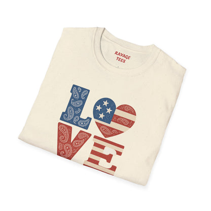 Soft Unisex Freedom & Love Graphic Tee | Gift & Daily Wear