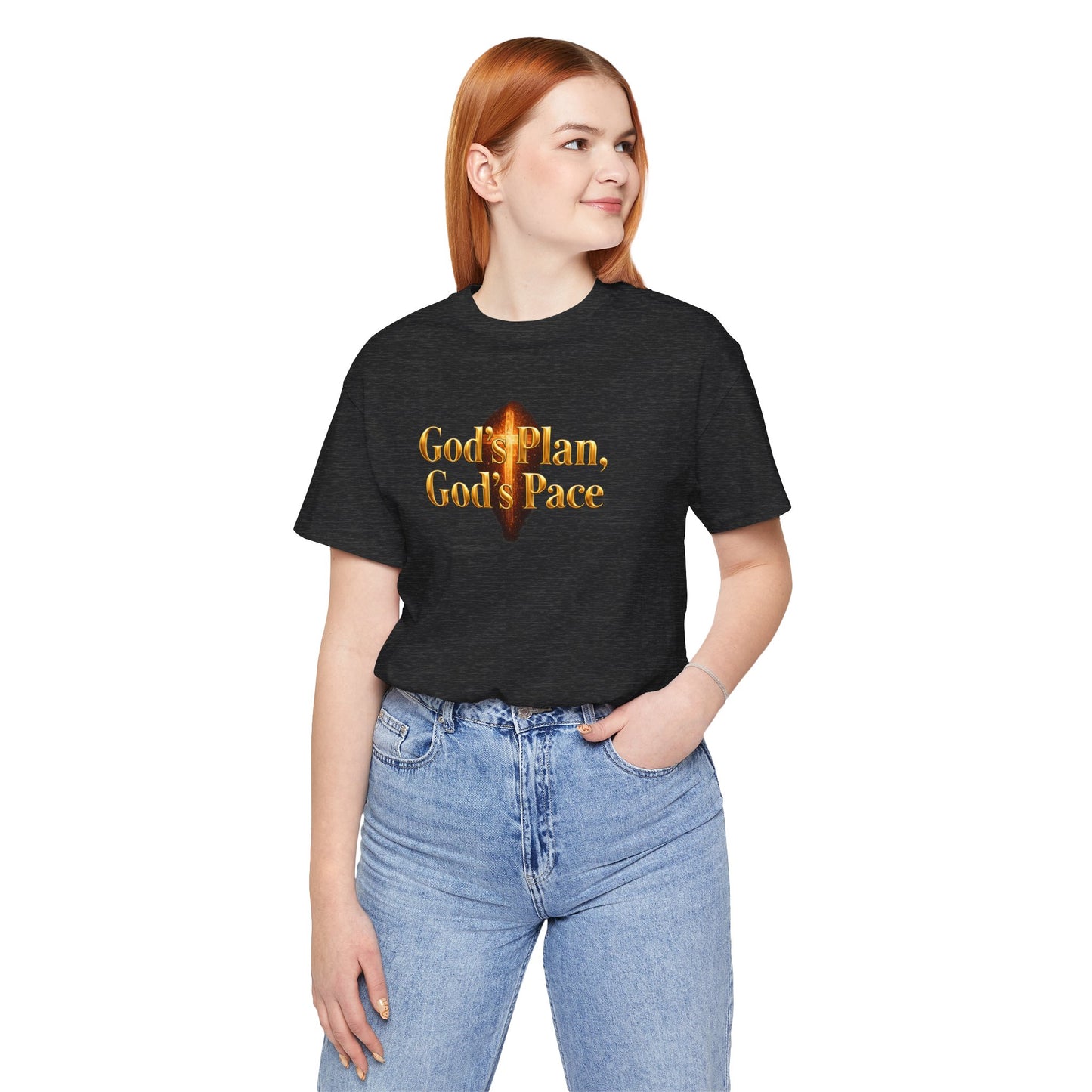 Christian Tee "God's Plan, God's Pace"