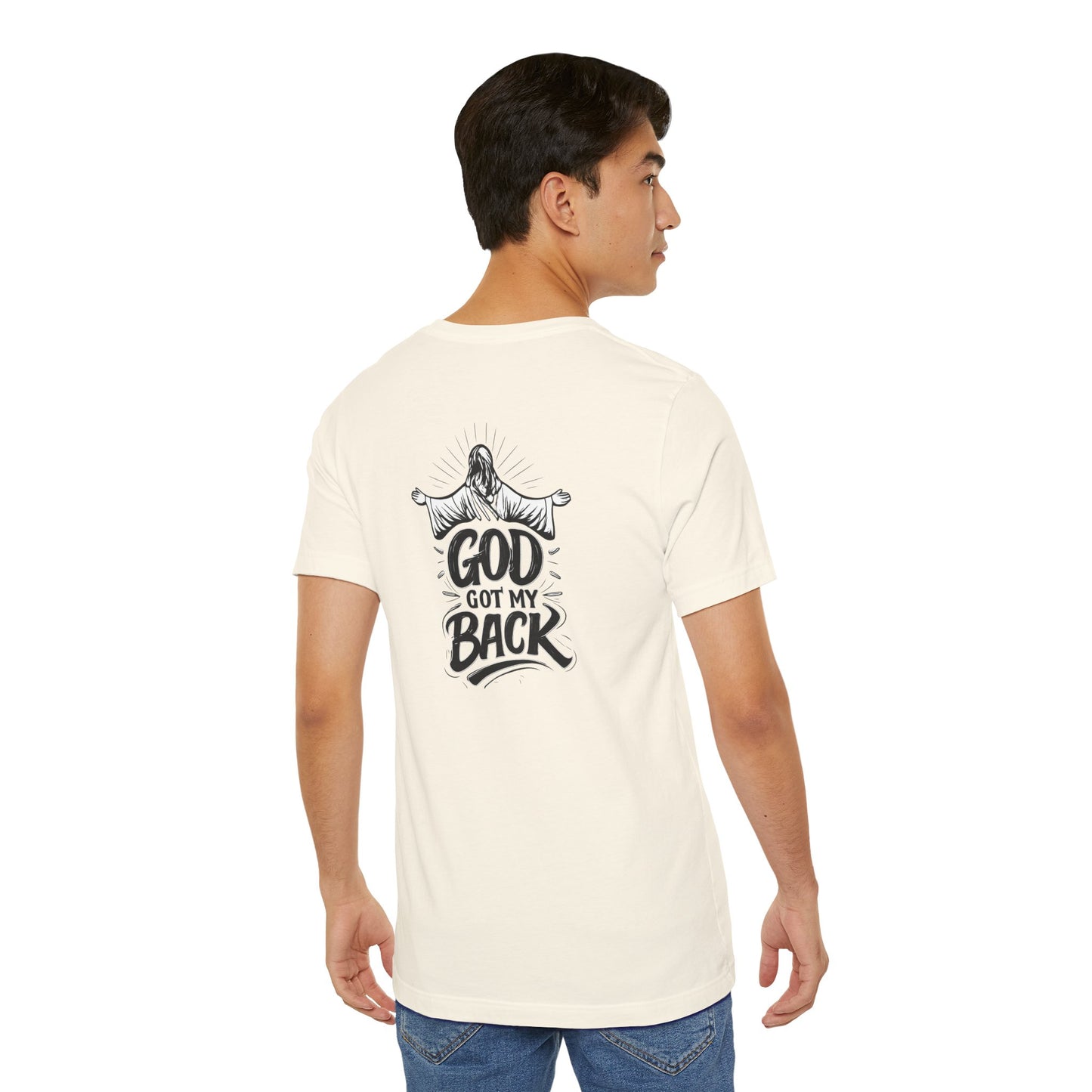 Faith Graphic Tee — 'God Got My Back' Christian T-Shirt