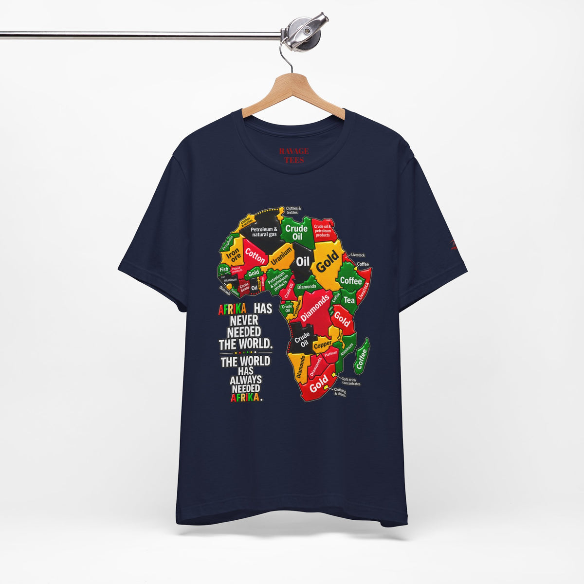 Africa Map “Africa Has Never Needed the World” Graphic Tee