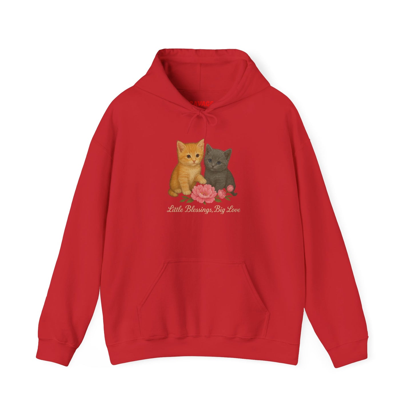 Kitten Pair Hoodie — "Little Sunshine, Big Purrs" Cute Cat Graphic Pullover