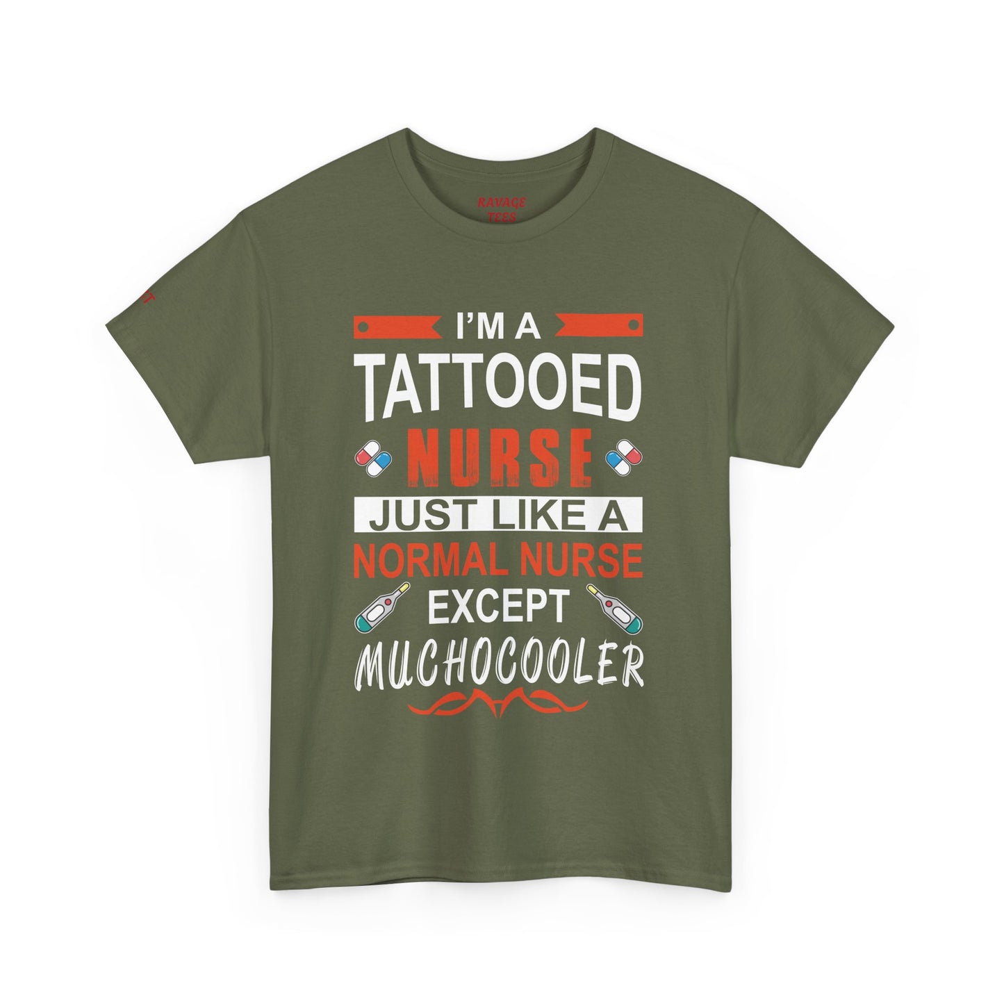 Tattooed Nurse Tee - Unisex Cotton Shirt for Nurse Appreciation, Medical Humor Tee, Fun [...]