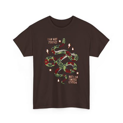 I Am Not Perfect Snake Design Shirt