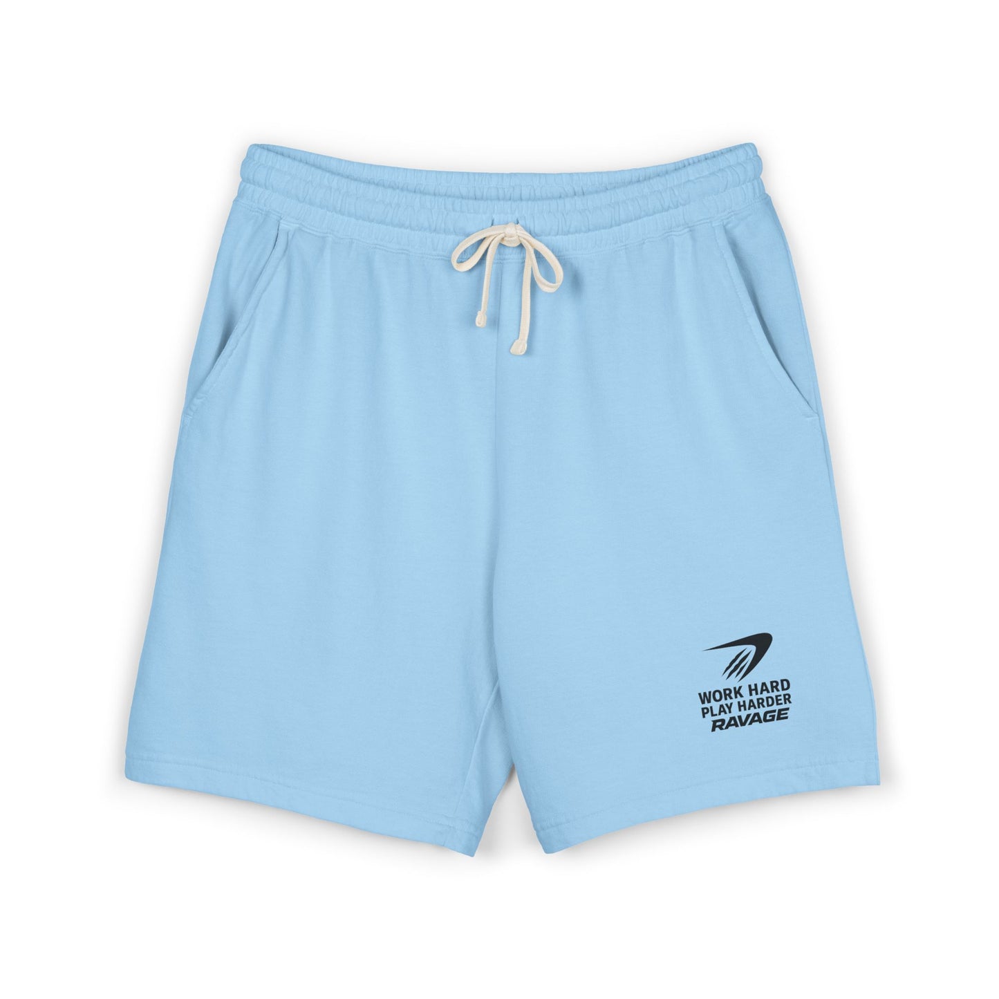 RAVAGE Work Hard Play Harder Unisex Fleece Shorts