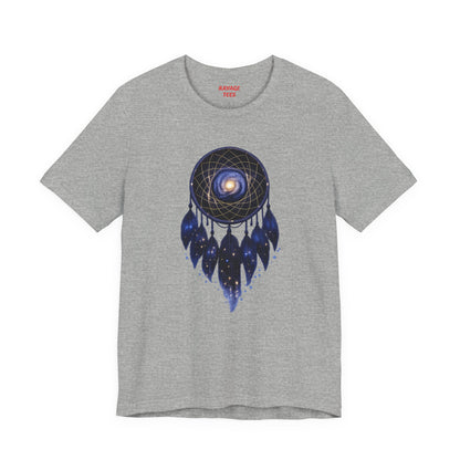 Dreamcatcher Galaxy T-Shirt — Mystical Cosmic Feather Tee