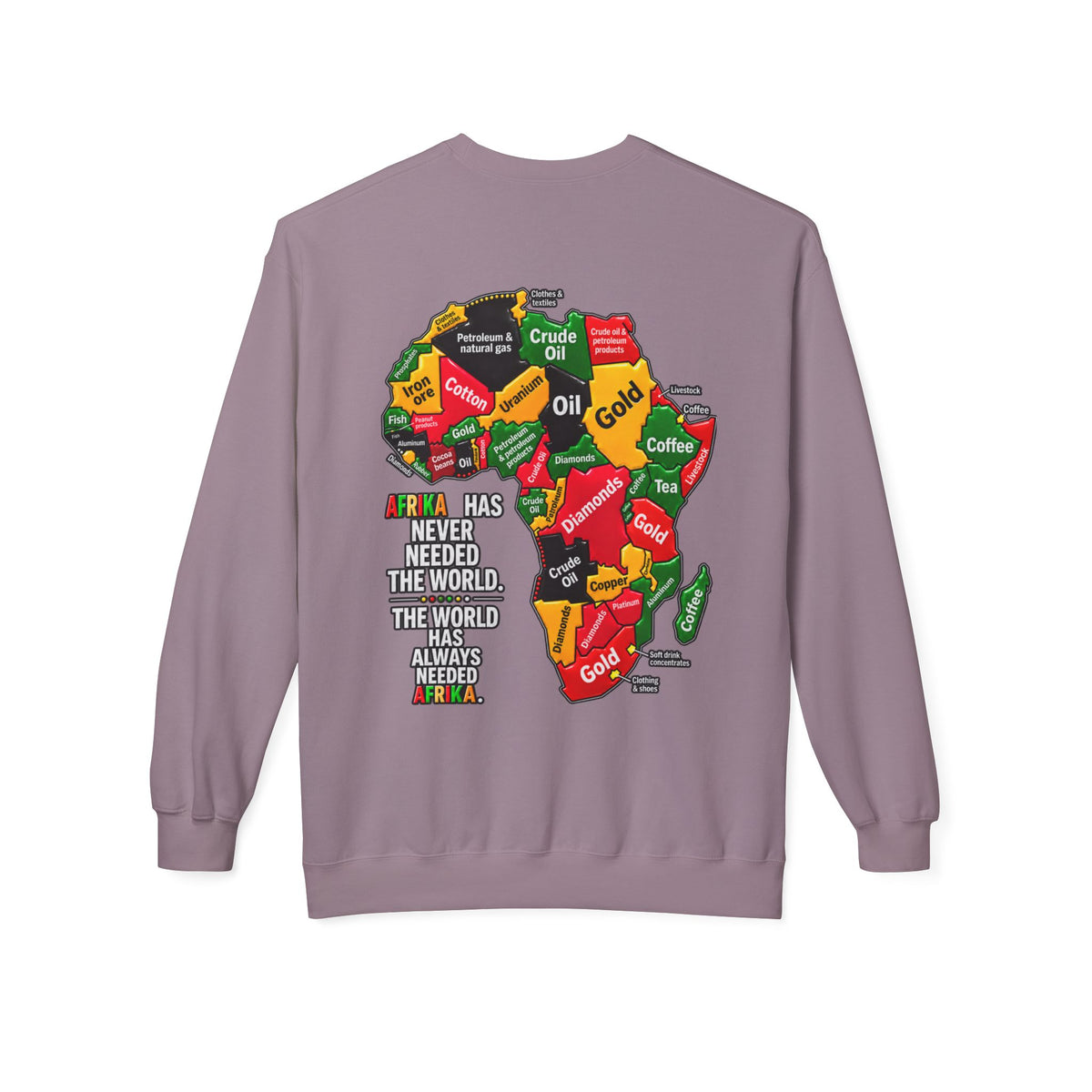 Afrika Map Sweatshirt – Africa Pride Crewneck