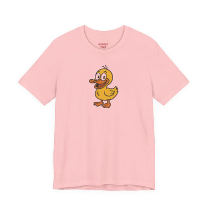 Cute Duck Graphic Tee for Animal Lovers, Unisex T-Shirt, Funny Gift Idea, Casual Wear, Summer Outfit