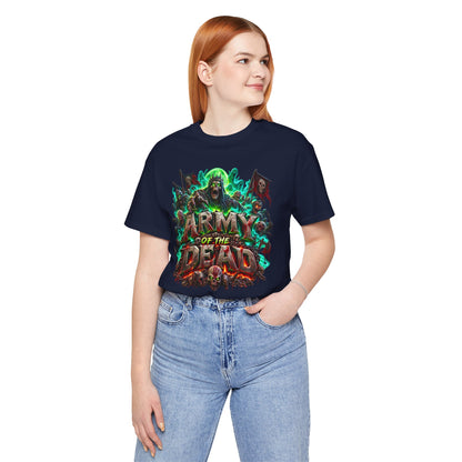 Army of the Dead Graphic T-Shirt – Neon Zombie Horror Tee