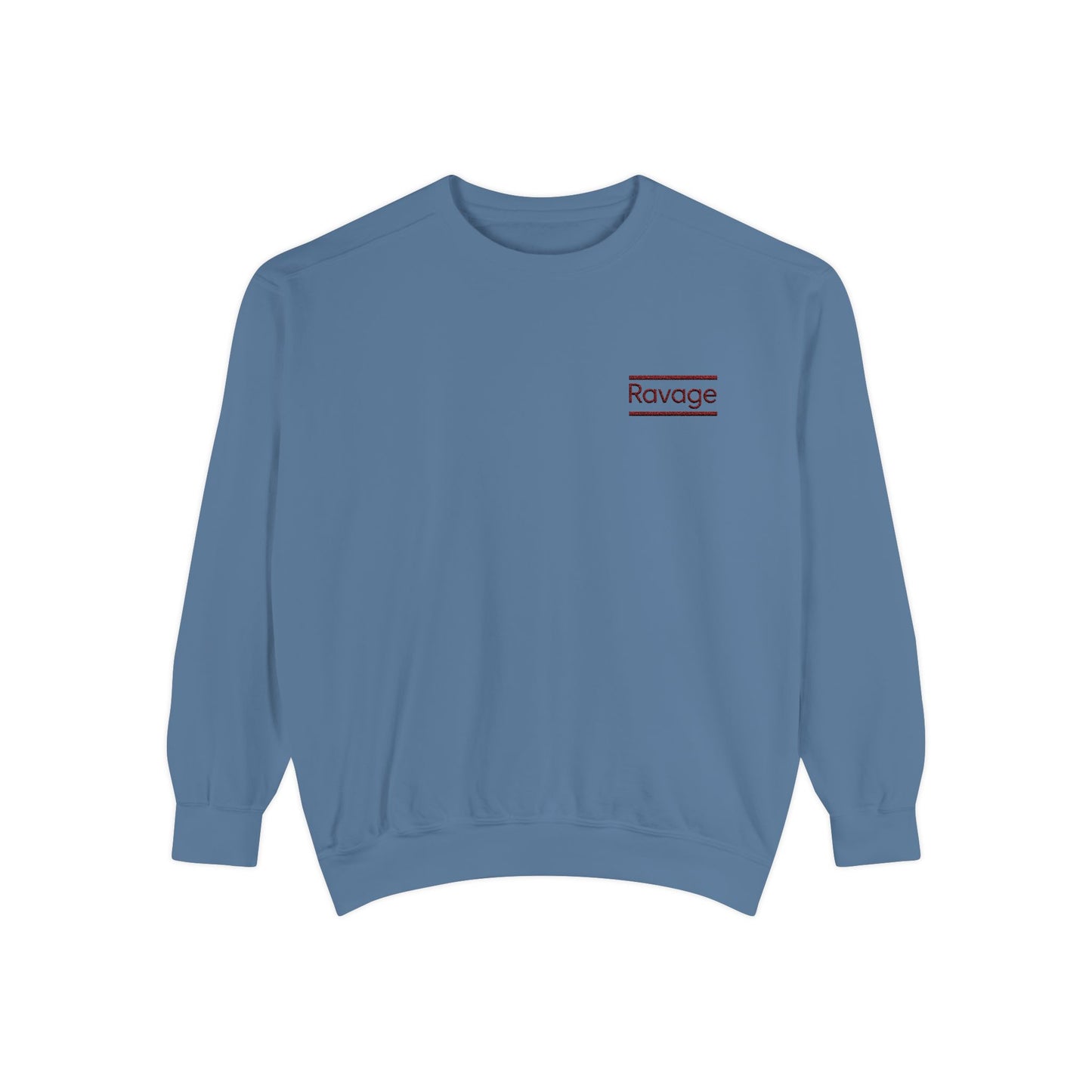 RAVAGE Minimal Logo Sweatshirt — Casual Branded Crewneck
