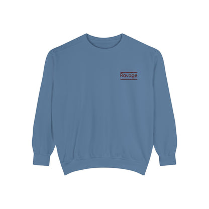 RAVAGE Minimal Logo Sweatshirt — Casual Branded Crewneck