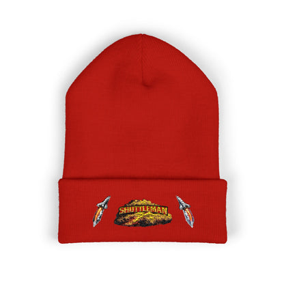 Shutt1eman Embroidered Beanie-- Cuffed Hat