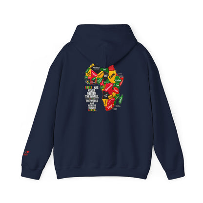 Afrika Map Hoodie – African Pride Pullover Sweatshirt