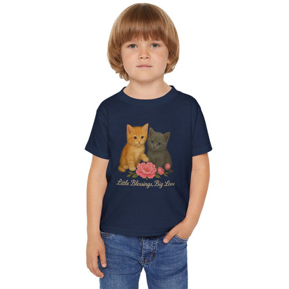 Cute Kittens with Rose "Little Blessings, Big Love"