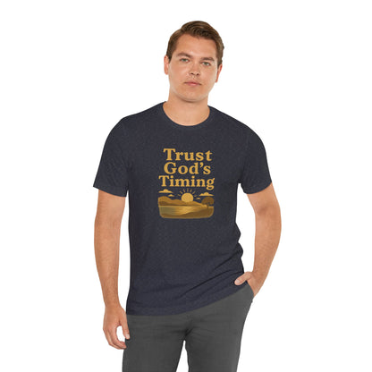 Unisex Inspirational Tee - Trust God's Timing, Relaxed Fit T-Shirt, Motivational Shirt for Everyday Wear, Plus Size Available, Gifts [...]