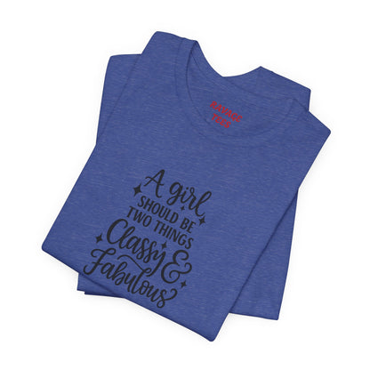 "Classy & Fabulous" Graphic Tee | Women's Fashion T-Shirt