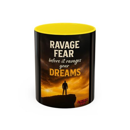 Inspirational Coffee Mug | Ravage Fear Before It Ravages Your Dreams | Motivational Gift | Black Accent Coffee Cup | Office Decor, [...]