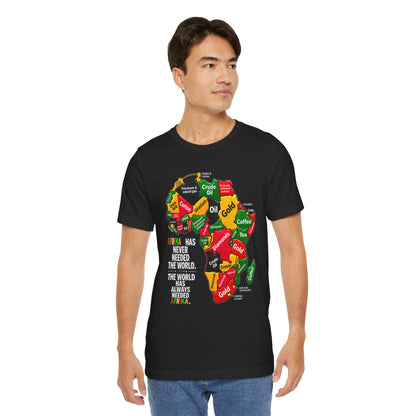 Africa Map “Africa Has Never Needed the World” Graphic Tee