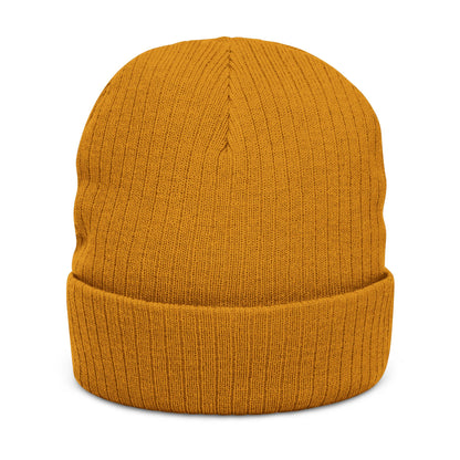 Embroidered Ribbed Beanie — SHUTTIEMAN EST 2001 Knit Hat