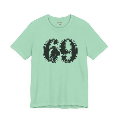 69 Retro Swirl Number Tee