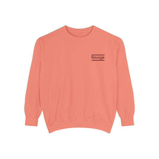 RAVAGE Minimal Logo Sweatshirt — Casual Branded Crewneck
