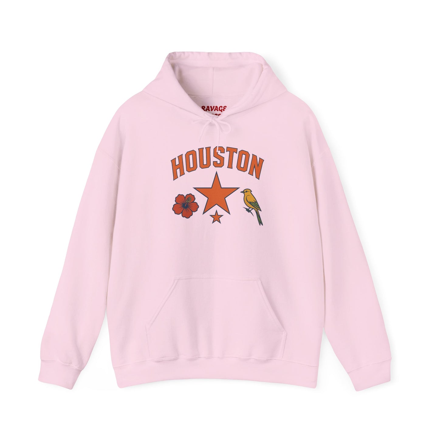 RAVAGE "HOUSTON" Vintage Hoodie | Retro Style Hooded Sweatshirt