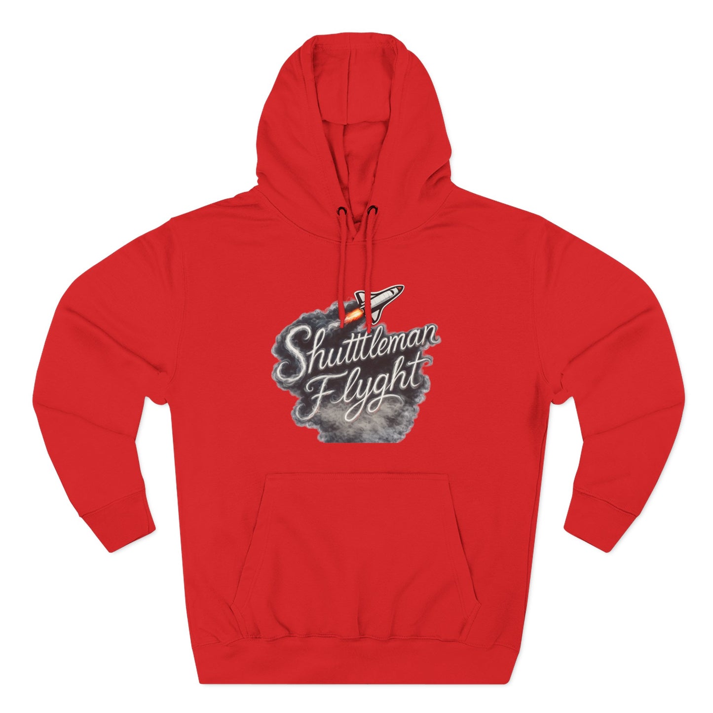 Shuttleman Flight Hoodie — Retro Rocket Pilot Graphic Hoodie