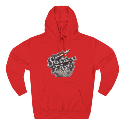 Shuttleman Flight Hoodie — Retro Rocket Pilot Graphic Hoodie