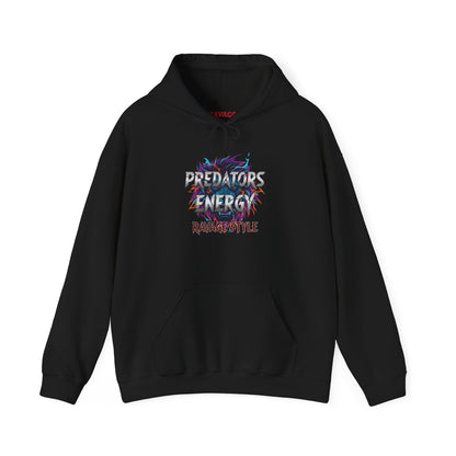 Predators Energy RAVAGE STYLE Hoodie – Bold Unisex Sweatshirt for Gamers, Streetwear Fans & Casual Comfort Gift